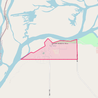 Map of Santee