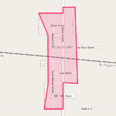 Map of Saronville