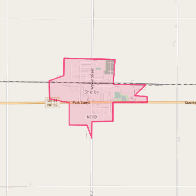 Map of Shelby