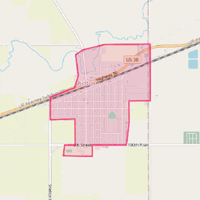 Map of Shelton