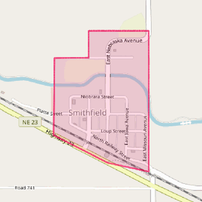 Map of Smithfield