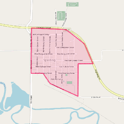 Map of Spalding