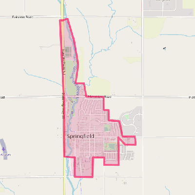 Map of Springfield