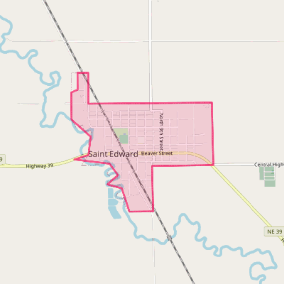 Map of St. Edward