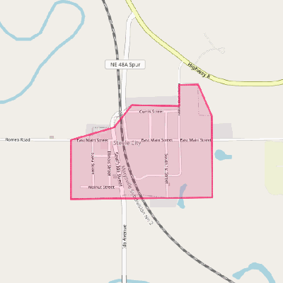 Map of Steele City