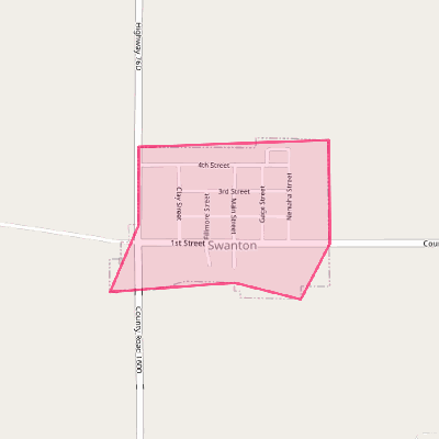 Map of Swanton