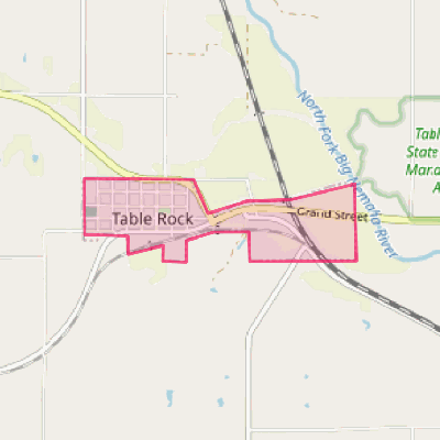 Map of Table Rock