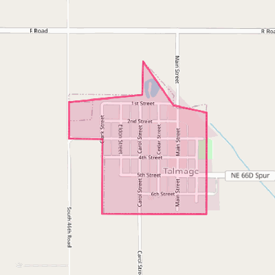 Map of Talmage