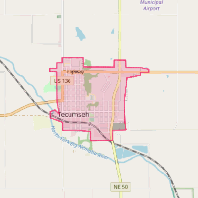 Map of Tecumseh