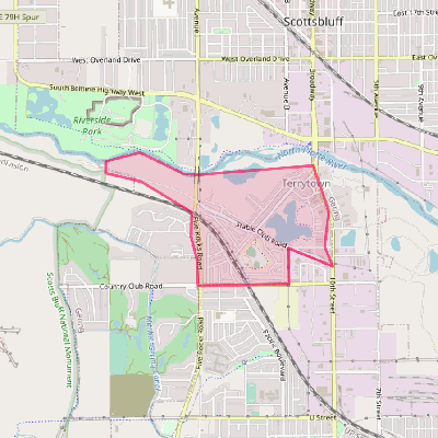 Map of Terrytown