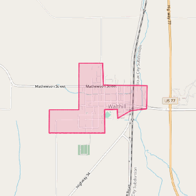 Map of Walthill