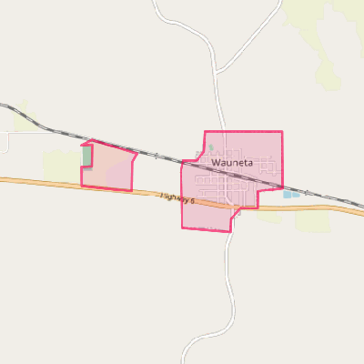 Map of Wauneta