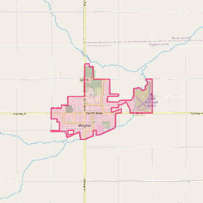 Map of Wayne