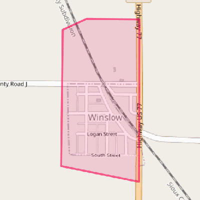 Map of Winslow