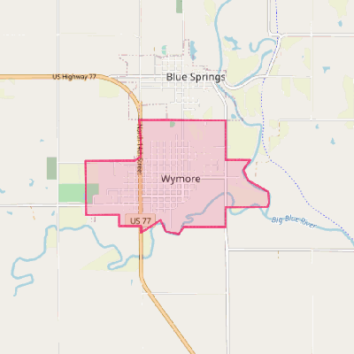 Map of Wymore