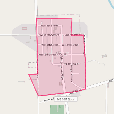 Map of Wynot