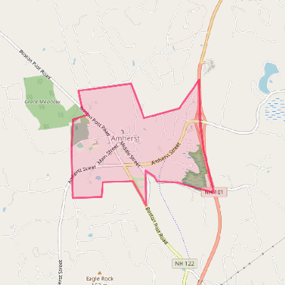 Map of Amherst