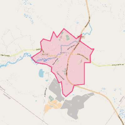 Map of Belmont