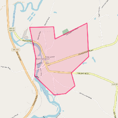 Map of Bennington