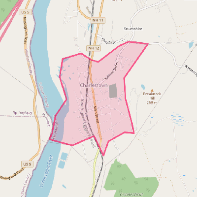 Map of Charlestown