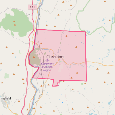 Map of Claremont