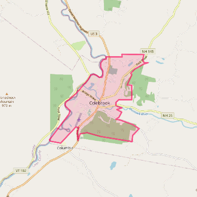 Map of Colebrook