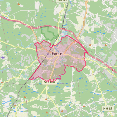 Map of Exeter