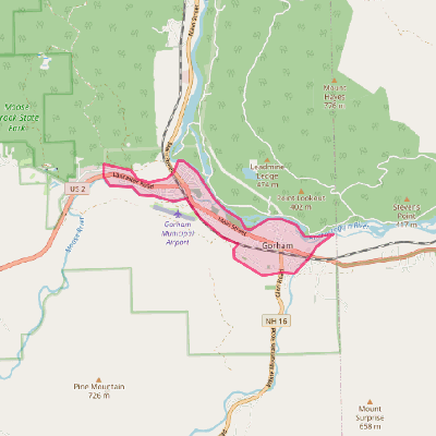 Map of Gorham