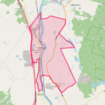 Map of Hooksett