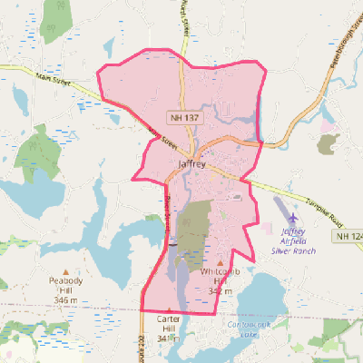 Map of Jaffrey