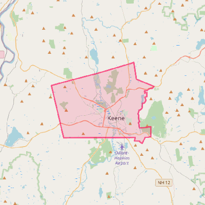 Map of Keene