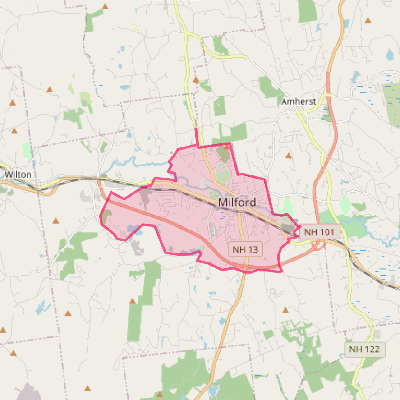 Map of Milford