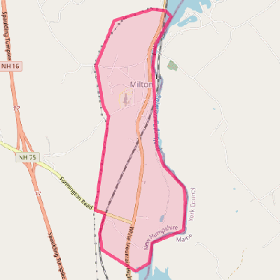 Map of Milton