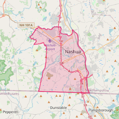 Map of Nashua