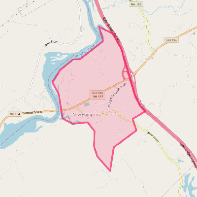 Map of New Hampton