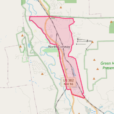 Map of North Conway