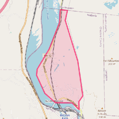 Map of North Walpole