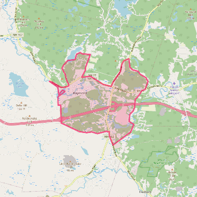 Map of Raymond