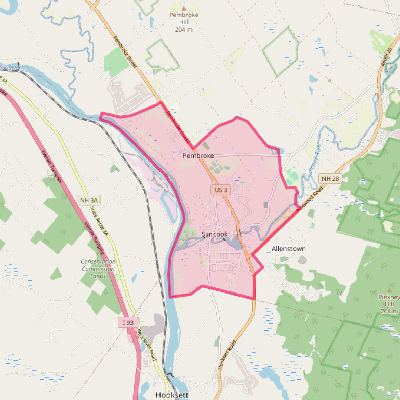 Map of Suncook