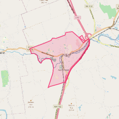 Map of Tilton Northfield