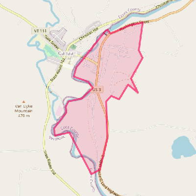 Map of West Stewartstown