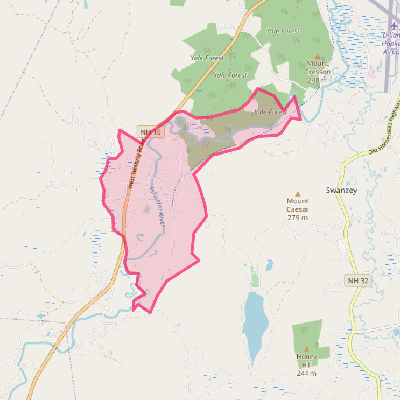 Map of West Swanzey