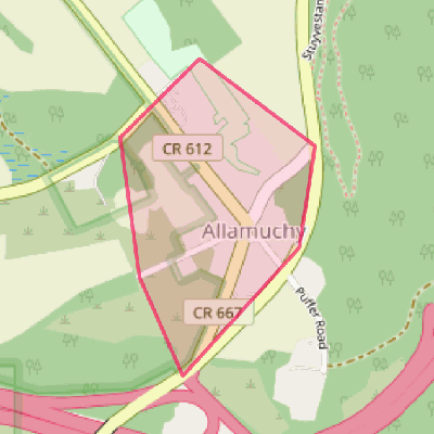 Map of Allamuchy