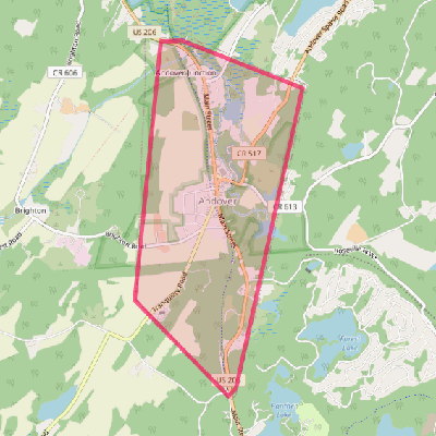 Map of Andover