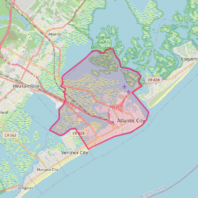 Map of Atlantic City