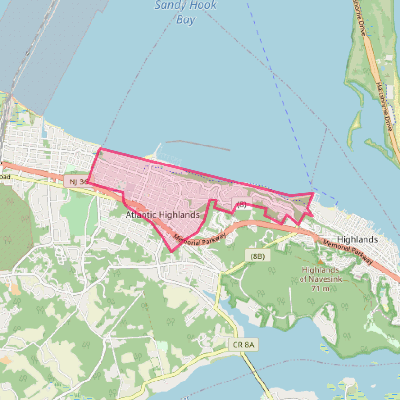 Map of Atlantic Highlands