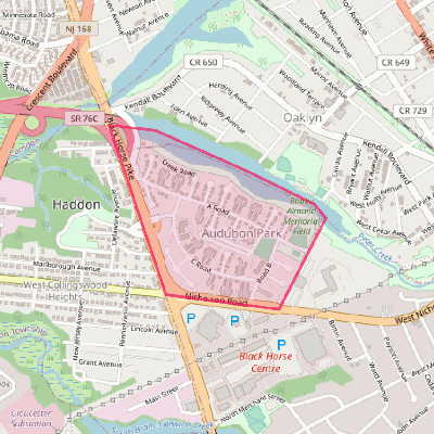 Map of Audubon Park