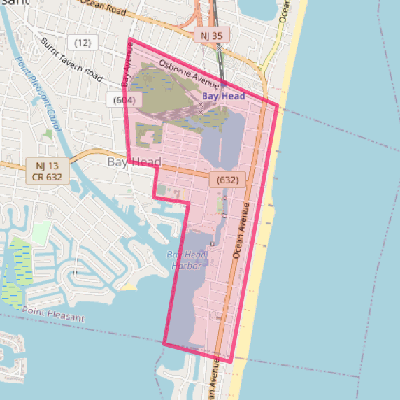 Map of Bay Head