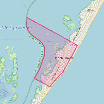 Map of Beach Haven