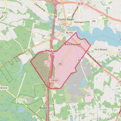 Map of Beachwood